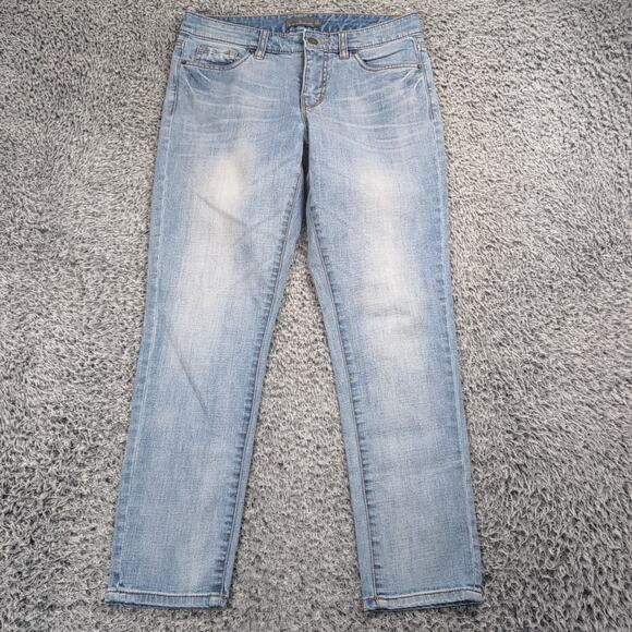 LL Bean Jeans Women 4 Blue Signature Straight Leg Mom Normcore Casual Denim - Picture 3 of 10